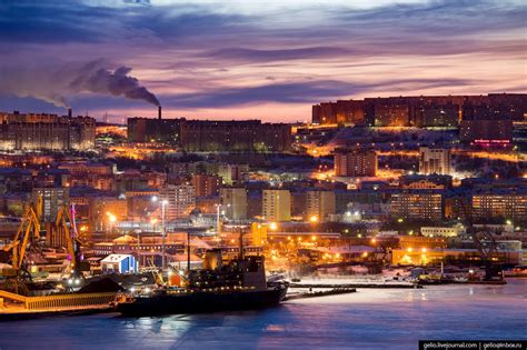 It is the largest country in the world; Murmansk - the view from above · Russia Travel Blog
