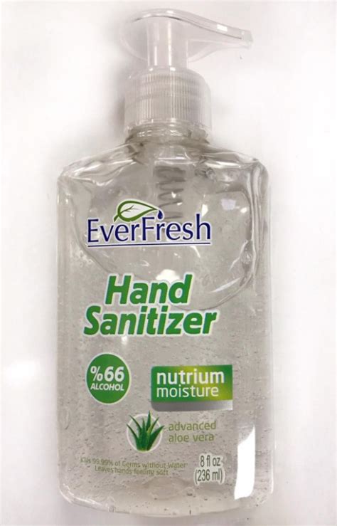 You need 60% alcohol or more to effectively kill germs. 帶泵EverFresh 蘆薈 酒精搓手液Alcohol Hand Sanitizer 236ml Gel With ...