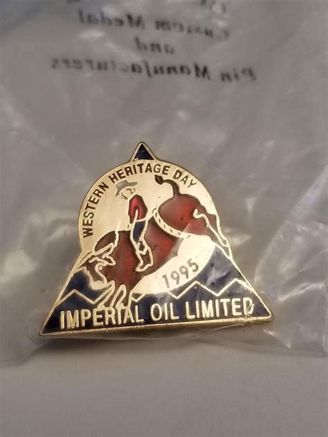 Imperial Oil Limited 1995 Western Heritage Day Lapel Pin 2421 Auction