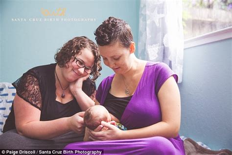 Cute Big Tit Lesbian Breastfeeding