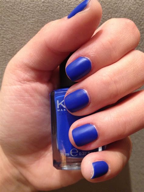 Cobalt Blue Nails Matte Top Coat Kiko Nail Polish Nail Polish