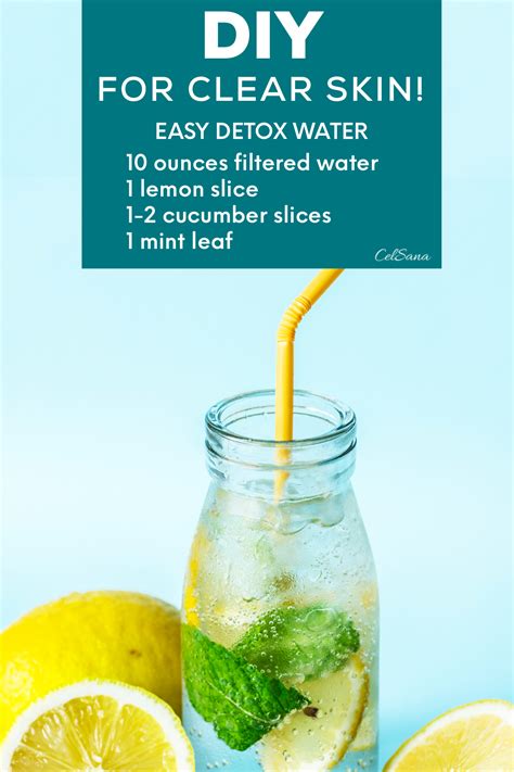 Clear Skin Detox Water Detox Water For Clear Skin Easy Detox Water