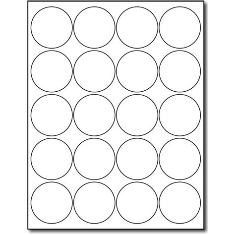 Avery Round Labels 2 Inch Template