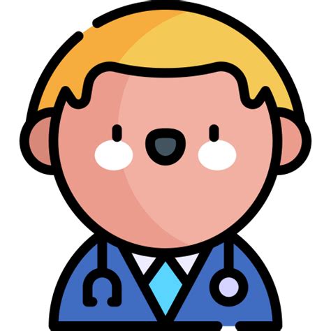 Surgeon Kawaii Lineal Color Icon