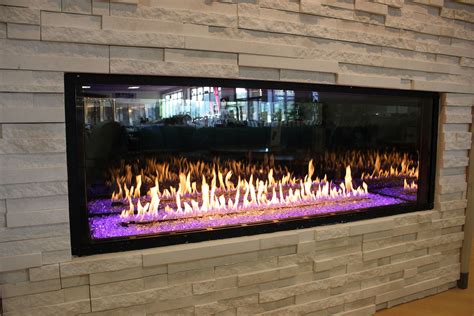 Our Custom Linear Gas Fireplace By Stellar Which We Offer At Fireplace Stone And Patio Gas