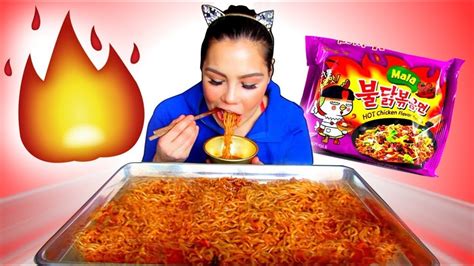 1 5x Mala Spicy Fire Noodle Challenge 먹방 Mukbang 신메뉴 Eating Show Mukbang Food Network Recipes