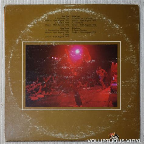Deep Purple ‎ Made In Japan 1973 2xlp Vinyl Voluptuous Vinyl Records