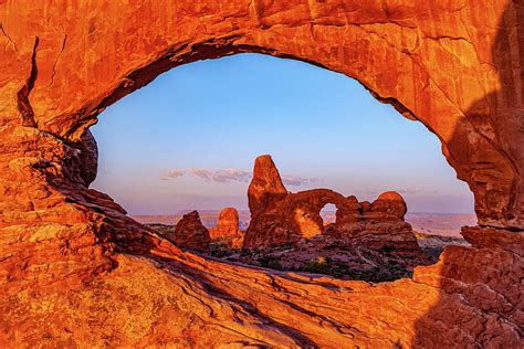 Windows To The Soul Arches National Park Sunrise Photograph By