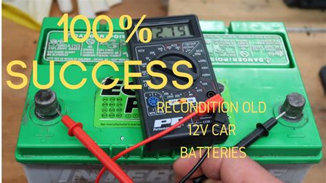 Reconditioning A 12 Volt Car Battery 100 Success Youtube