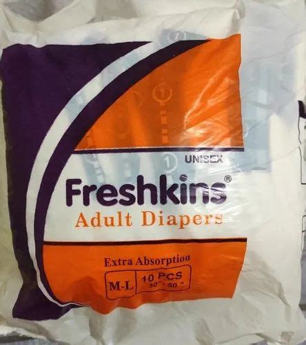 Freshkin Adult Diaper Jumbo Packet Size M L At Rs 250piece