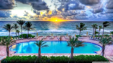 Beach Sunset Landscape Florida 4000x2250 Wallpapers Hd Desktop