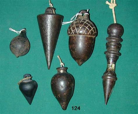 Plumb Bobs For Drawing Straight Lines In Construction Antique