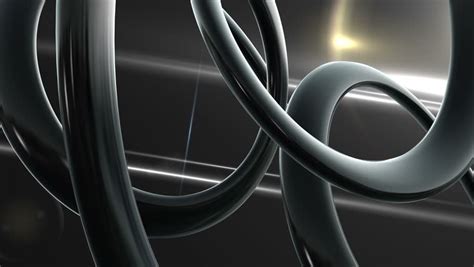 Technology Circles Abstract Black Background 3d Animated Computer