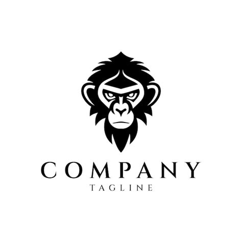 Premium Vector Monkey Head Logo Design Vector Illustration