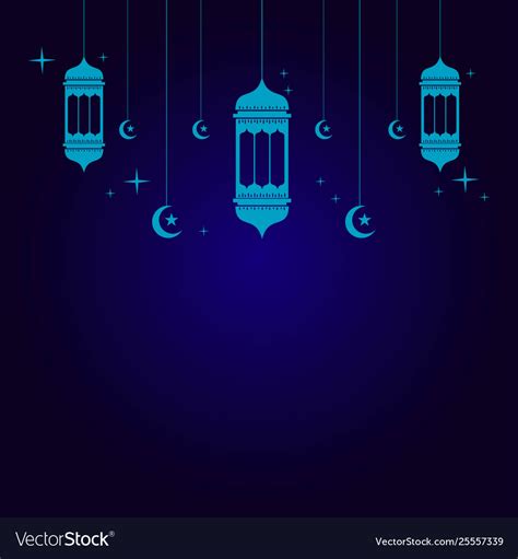 Ramadan Lantern Template Design Royalty Free Vector Image