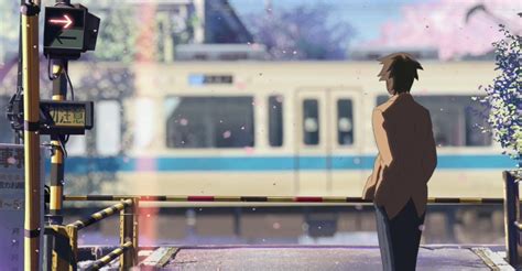 The Train Scene Anime Glass Painting Br