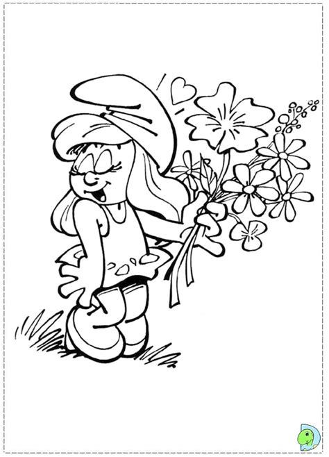 Coloring pages printable for kids best of smurf. Smurfette Coloring page- DinoKids.org