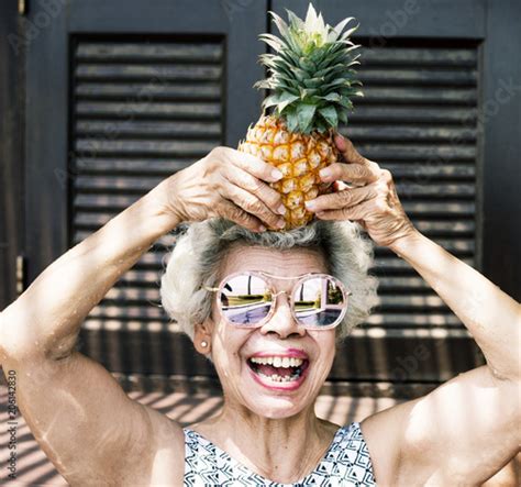 Senior Woman Having Fun Stockfotos Und Lizenzfreie Bilder Auf Fotolia