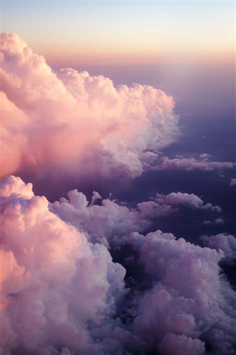 Sunset From Above Cloud Wallpaper Wallpapers Sky Aesthetic Wallpapers