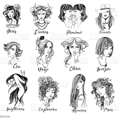 Cancer Zodiac Drawing Girl