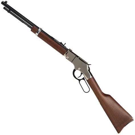 Henry Golden Boy Silver Compact Bluednickel Plated Lever Action Rifle