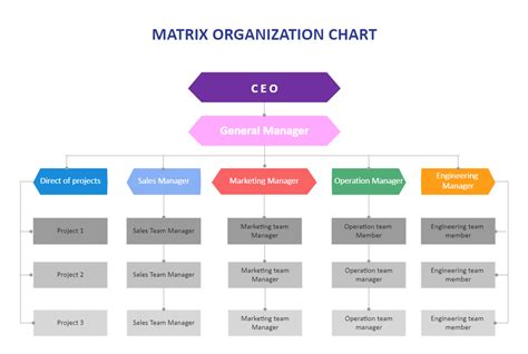 Matrix Organizational Chart Edrawmax Templates