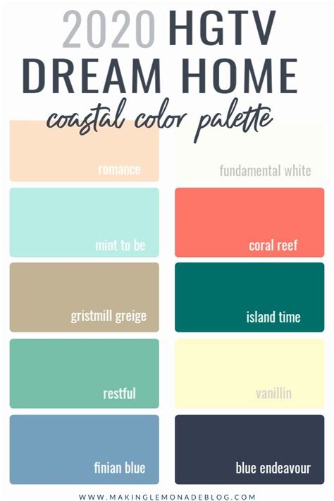 Rgb color space or rgb color system, constructs all the colors from the combination of the red, green and blue colors. Easy Living Paint Color Chart in 2020 | House color ...