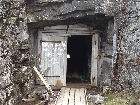 Written On The Entrance To An Abandoned Mine Shaft In Gällivare Sweden Rcreepy