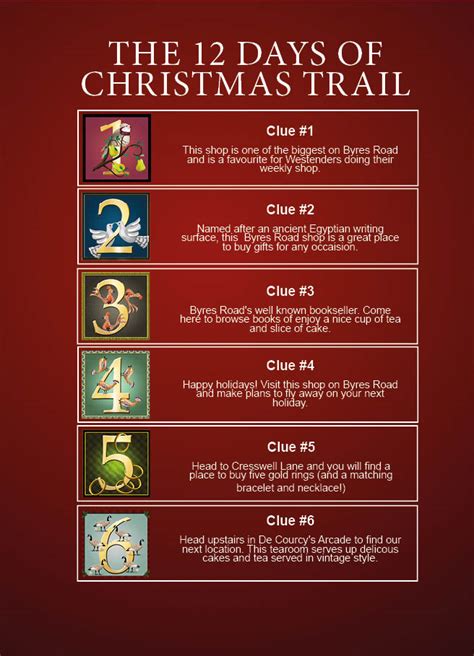 The 12 Days Of Christmas Trail