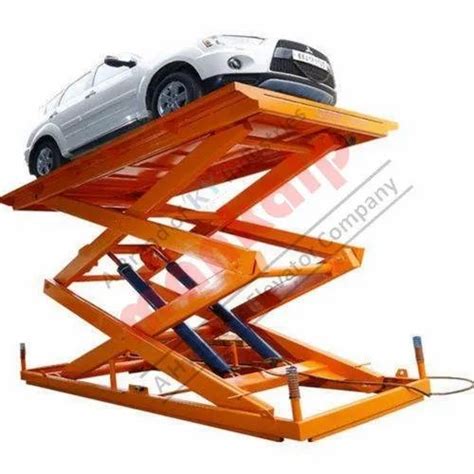 2 post mild steel car lift for servicing 2 4 tons at rs 520000 in ahmedabad