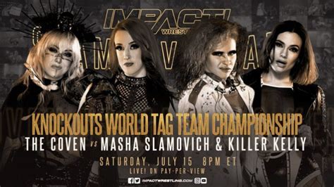 knockouts world tag team title match made official for impact wrestling slammiversary