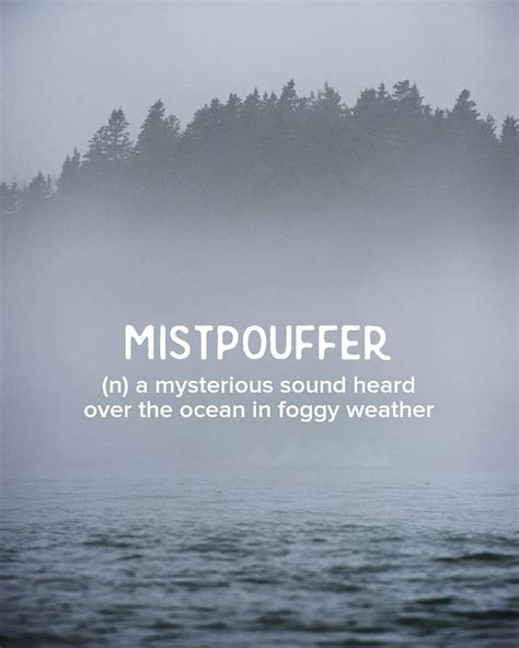 Mistpouffer N A Mysterious Sound Heard Over The Ocean In Foggy