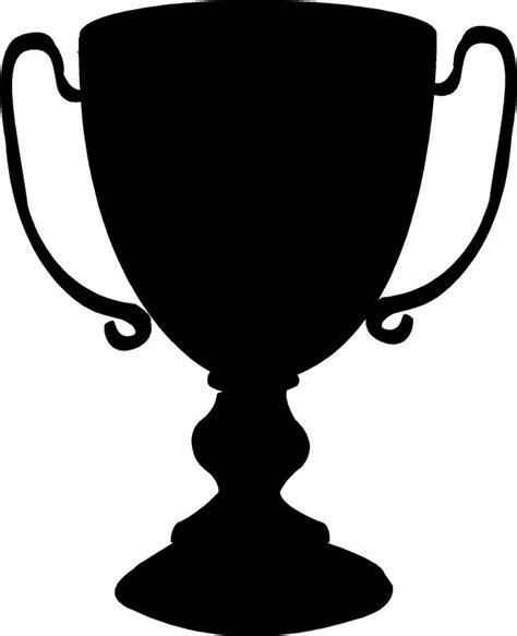 Trophy Clipart Black Vector Wikiclipart