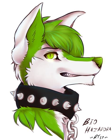 Furrybooru 2017 Alpha Channel Anthro Bio Hazardra Canine Chain Collar