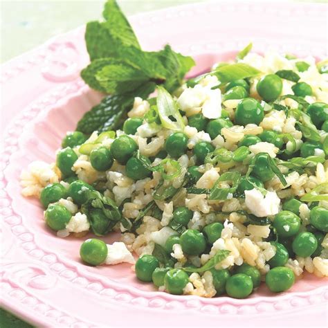 Minted Peas And Rice With Feta Recipe Eatingwell