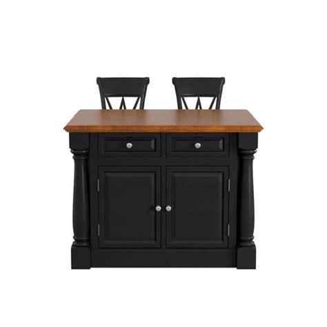 Check spelling or type a new query. HOMESTYLES Monarch Black Kitchen Island With Seating 5008 ...