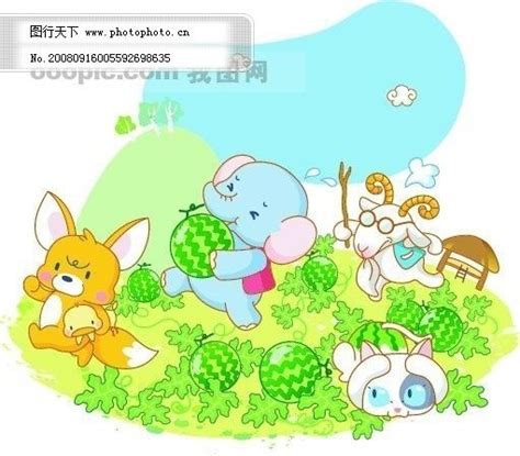 日韩盛典psd分层素材源文件卡通动物图片动漫卡通插画绘画 图行天下素材网