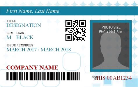 Id Badge Template 14 Free Printable Word Pdf And Excel Formats