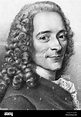 Voltaire (real name: Francois Marie Arouet), a French philosopher Stock ...