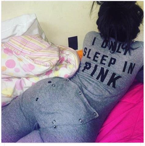 Victorias Secret Pink Thermal Long John Pajama Open Bum Sleep Over Large