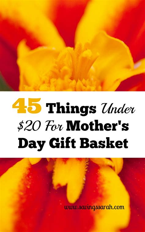 Check spelling or type a new query. 45 Great Things Under $20 For Mother's Day Gift Basket ...