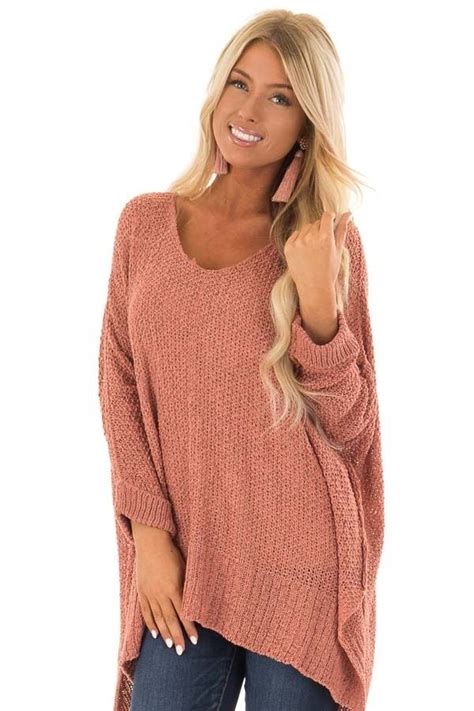 Lime Lush Boutique Ginger Cable Knit Sweater With Dolman Sleeves 44