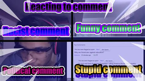 Reacting To Comments Youtube