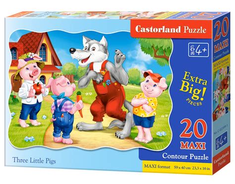 Puzzle Three Little Pigs 1 39 Pieces Puzzlewholesaleeu