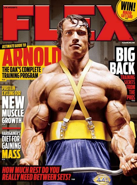 Flex Appeal Arnold Schwarzenegger Celebrates Latest Bodybuilding Cover