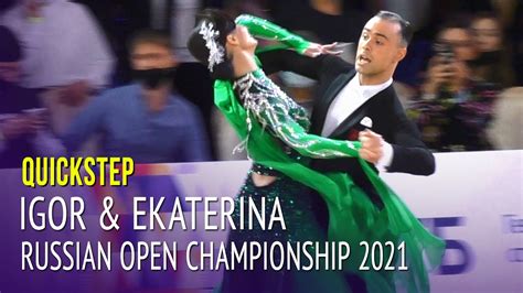 Quickstep Igor Kruglov And Ekaterina Kazmirchuk 2021 Russian Open Championship Adult Ballroom