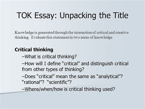 critical thinking styles