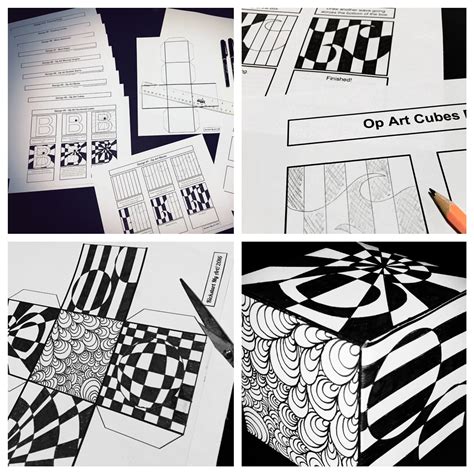 Art Lesson Plan Op Art Cube Op Art Lessons Art Lesson Plans Art Riset