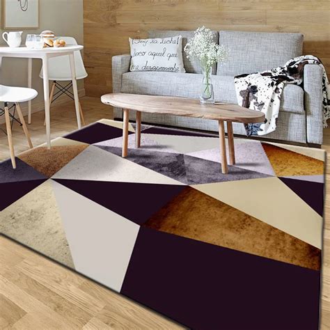 Modern Nordic Living Room Carpet Anti Slip Soft Kids Bedroom Floor Mats