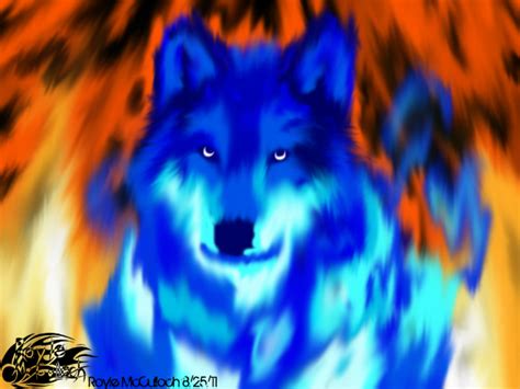 Fire Wolf By Royle Mcculloch On Deviantart